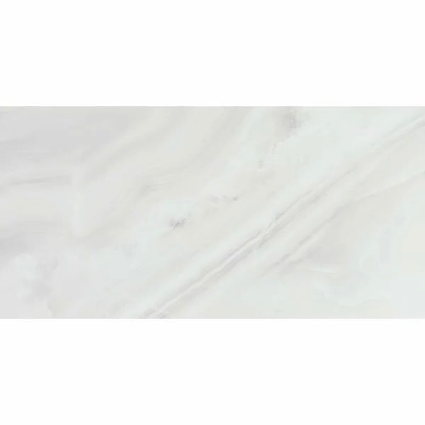 Rodas White 60x120cm Rectangular Polished Gloss Porcelain Wall & Floor Tile