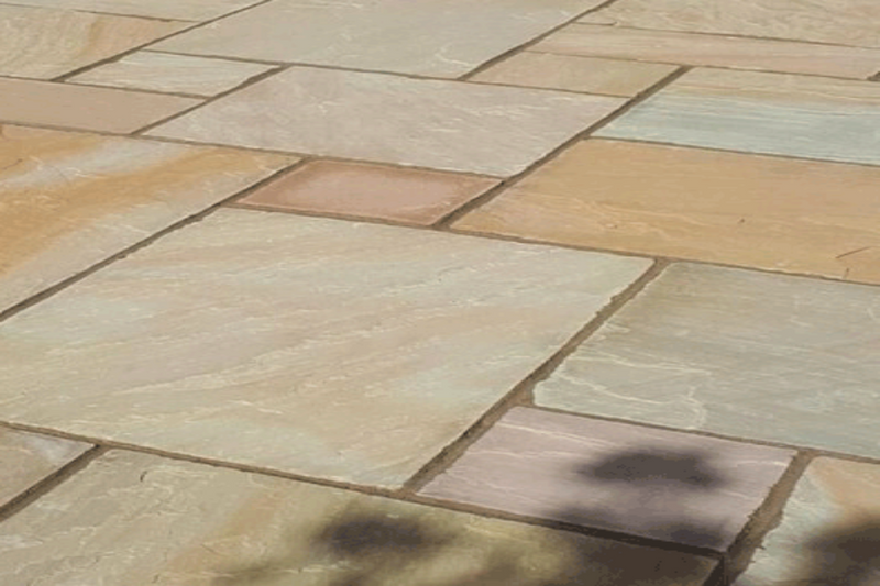 Rippon Buff Indian Sandstone - Patio Pack - 22mm Calibrated - Paving Slabs