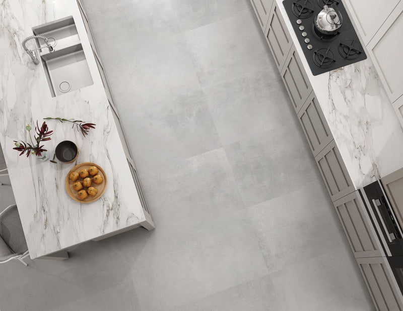 Madox Gris 60x120cm Rectangular Matt Slate Porcelain Wall & Floor Tile