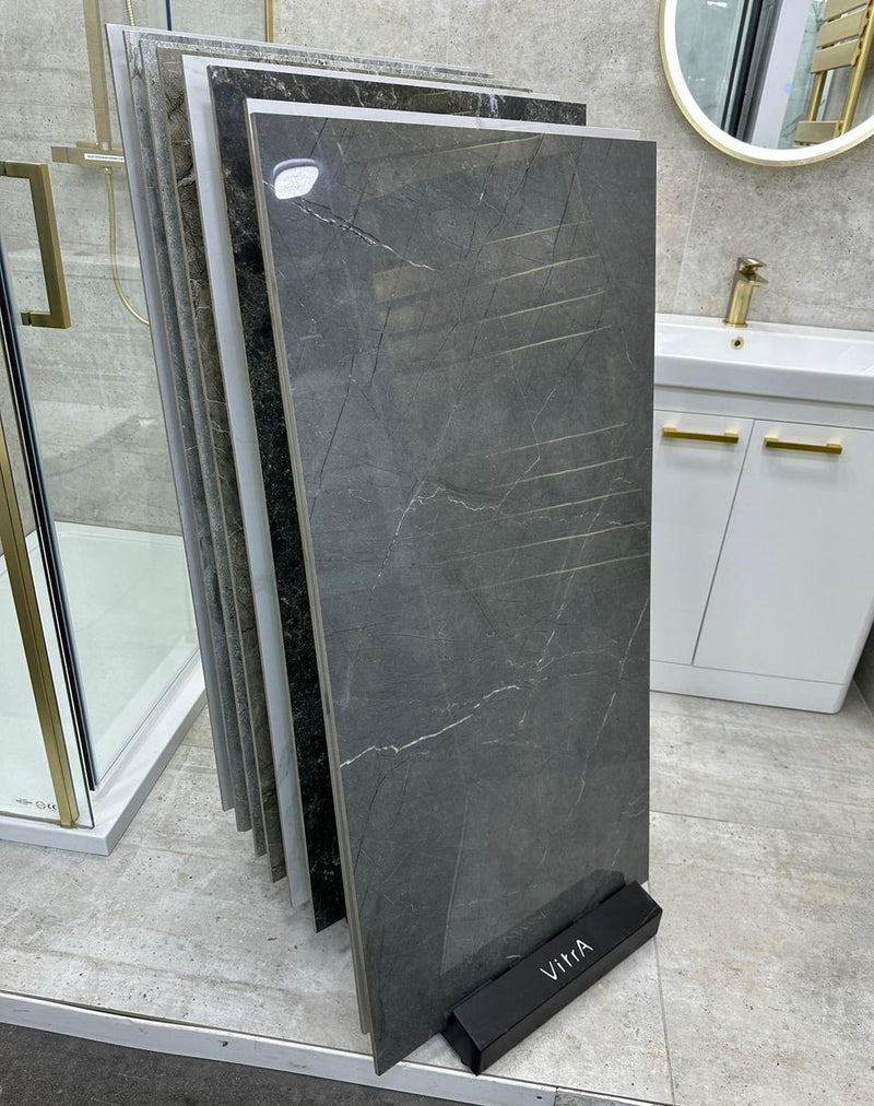 Pietra Grey Marble Effect Tile