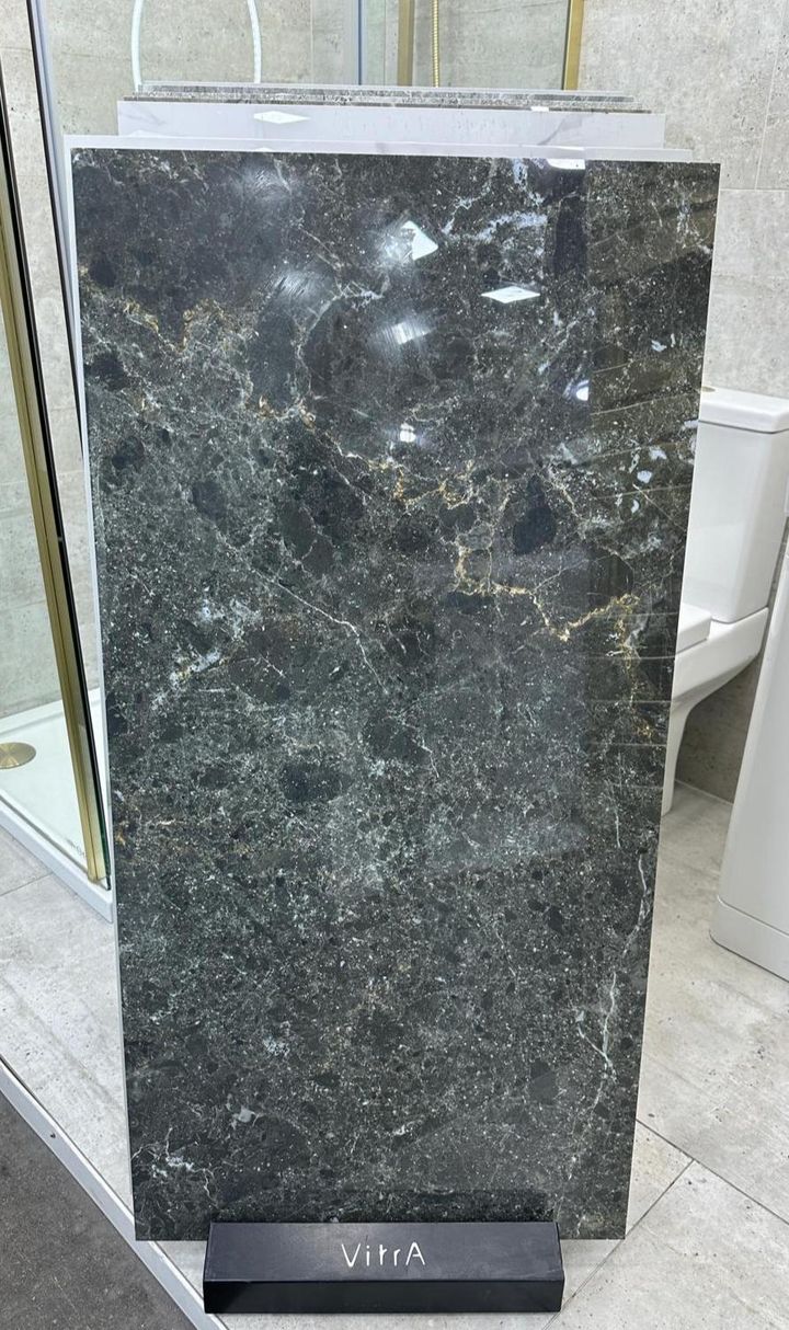 Riveria Black Marble Effect Tile