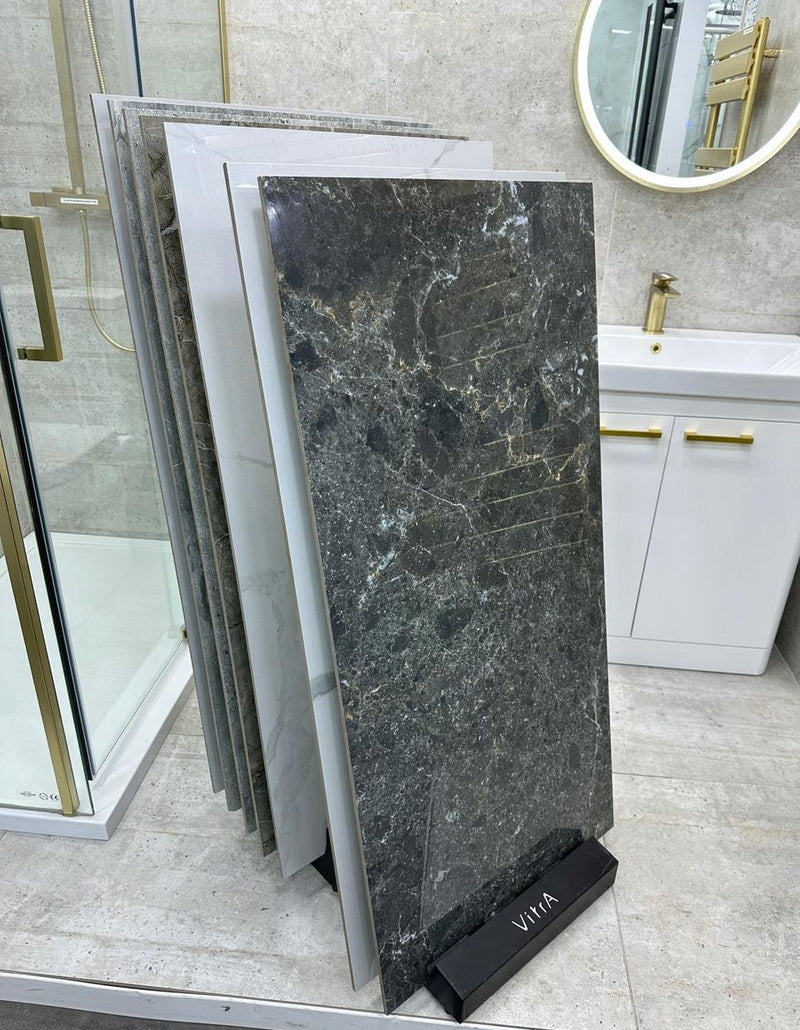 Riveria Black Marble Effect Tile