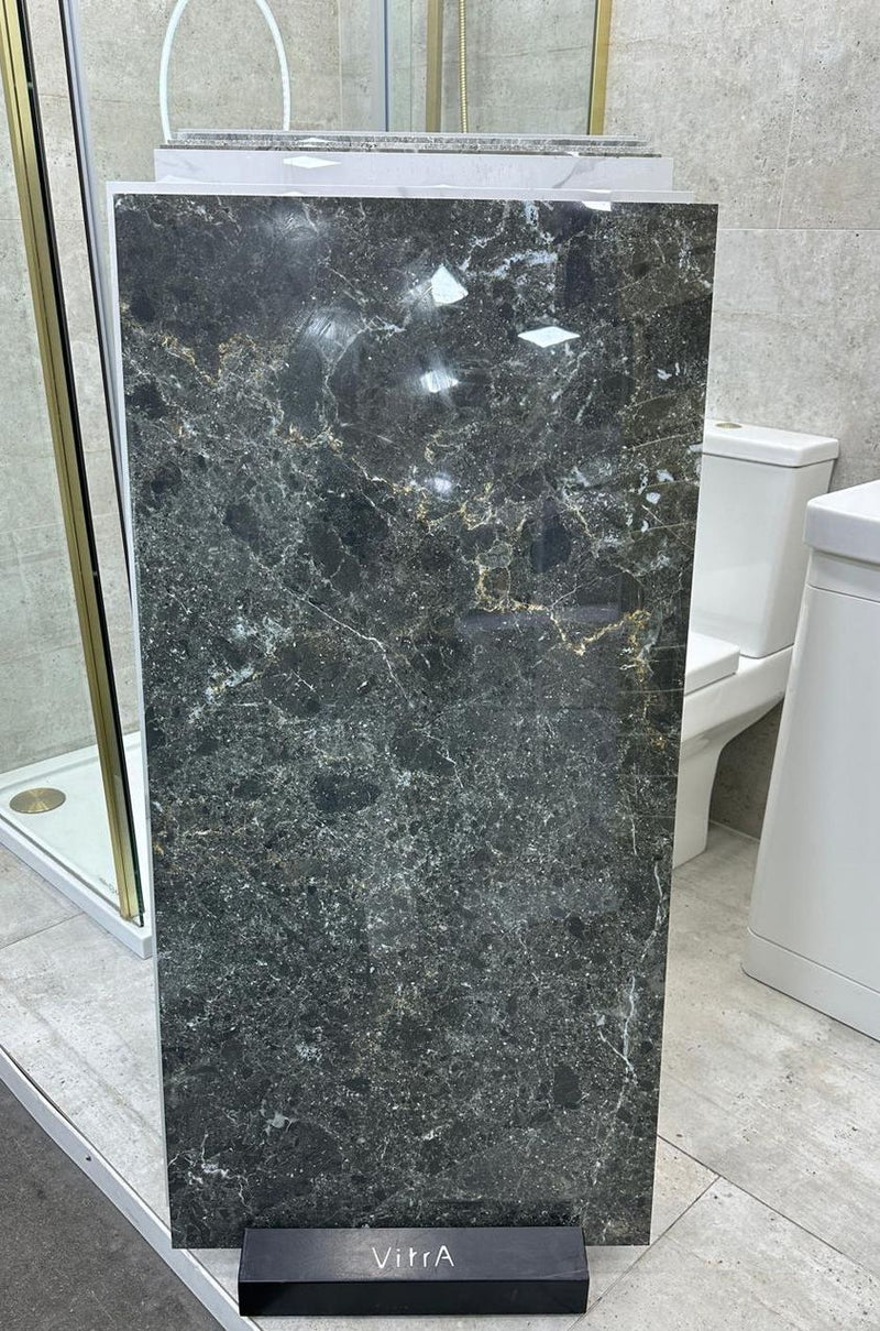 Riveria Black Marble Effect Tile