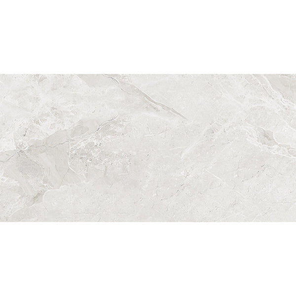 Makrana Breccia Blanco Polished Marble Effect Tile 60x60