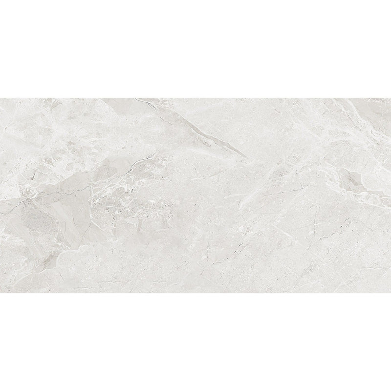 Makrana Breccia Blanco Polished Marble Effect Tile 60x60