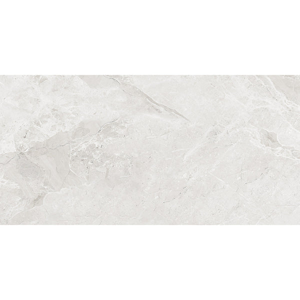 Makrana Breccia Blanco Polished Marble Effect Tile 60x60