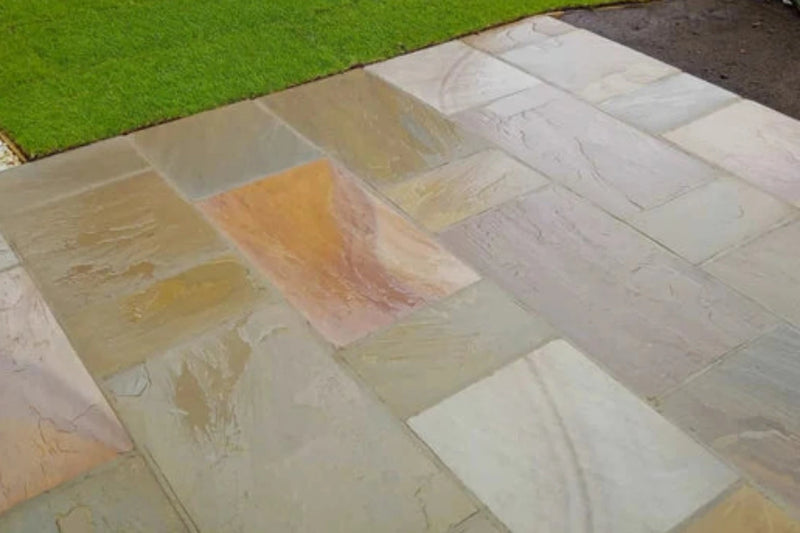 Rippon Buff Indian Sandstone - 900x600mm - 22mm Calibrated - Paving Slabs