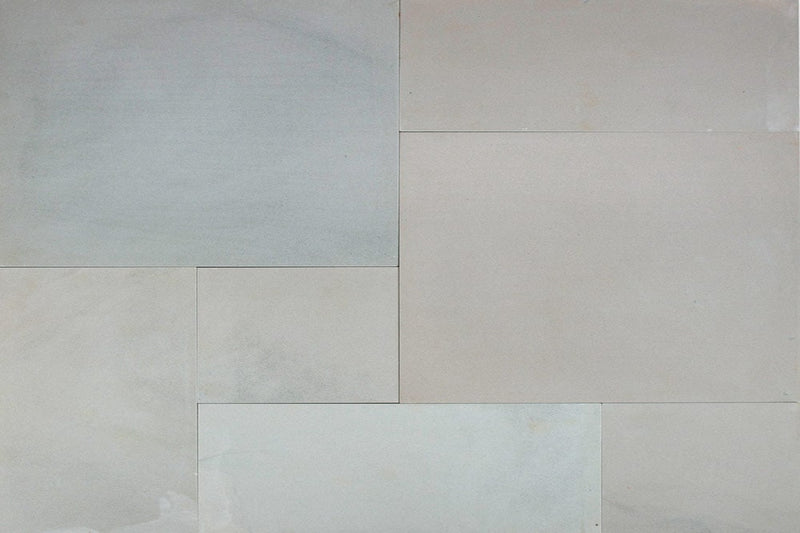 Kandla Grey Sawn & Honed Indian Sandstone - Patio Pack - 22mm Calibrated - Paving Slabs