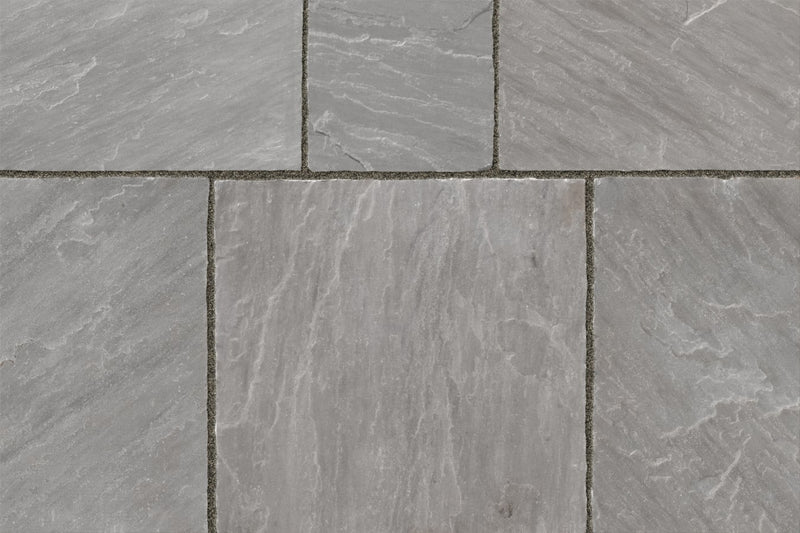 Kandla Grey Indian Sandstone - Patio Pack - 22mm Calibrated - Paving Slabs