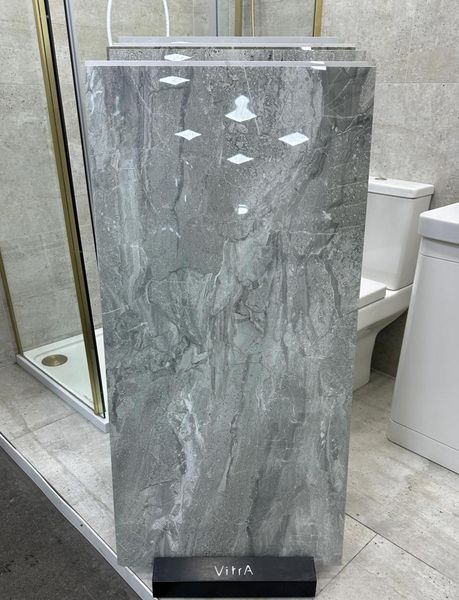 Mezclado Gris Marble Effect Tile