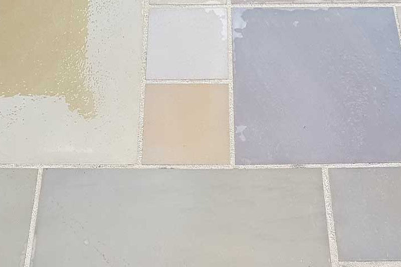 Raj Green Sawn & Honed Indian Sandstone - Patio Pack - 22mm Calibrated - Paving Slabs