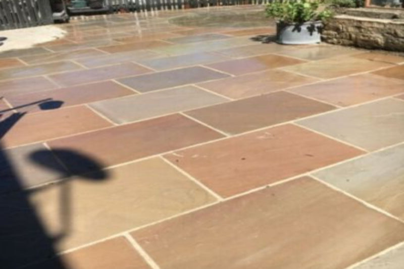 Raj Green Indian Sandstone - 900x600mm - 22mm Calibrated - Paving Slabs