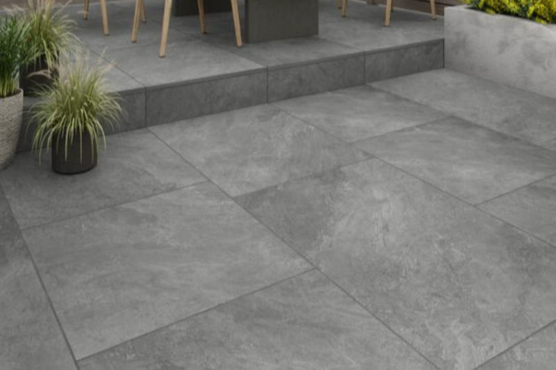 Lava Grey Porcelain - 900x600mm - 20mm - Outdoor Paving Slabs