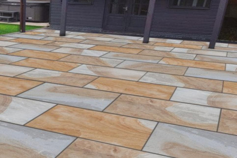 York Stone Indian Sandstone - 900x600mm - 22mm Calibrated - Paving Slabs