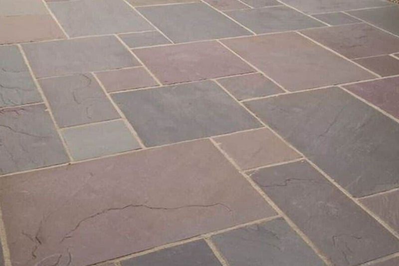 Autumn Brown Indian Sandstone - Patio Pack - 22mm Calibrated - Paving Slabs