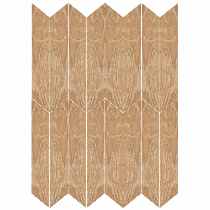 Ancona Chevron Nature Wood Effect Tile