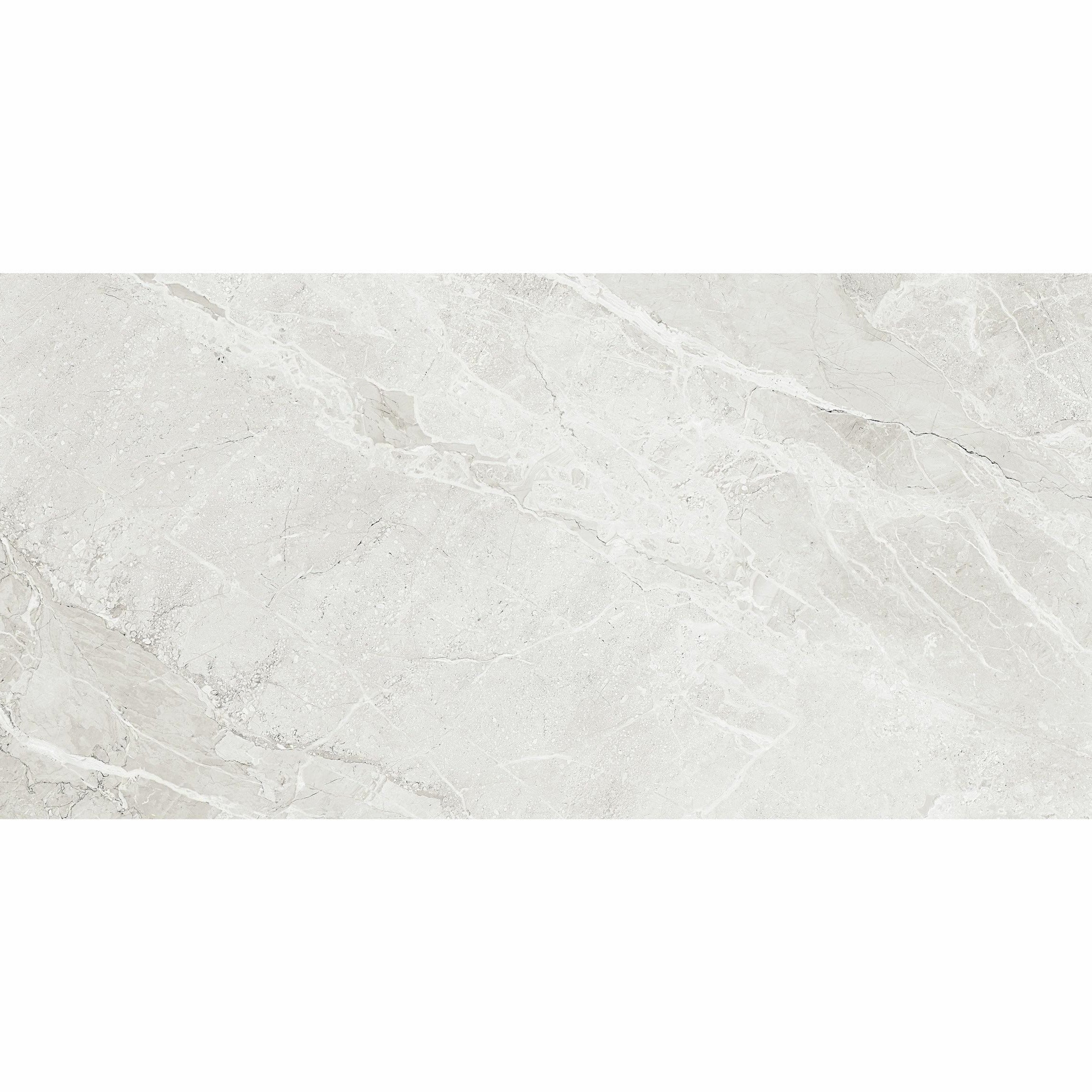 Makrana Breccia Blanco Polished Marble Effect Tile 60x120