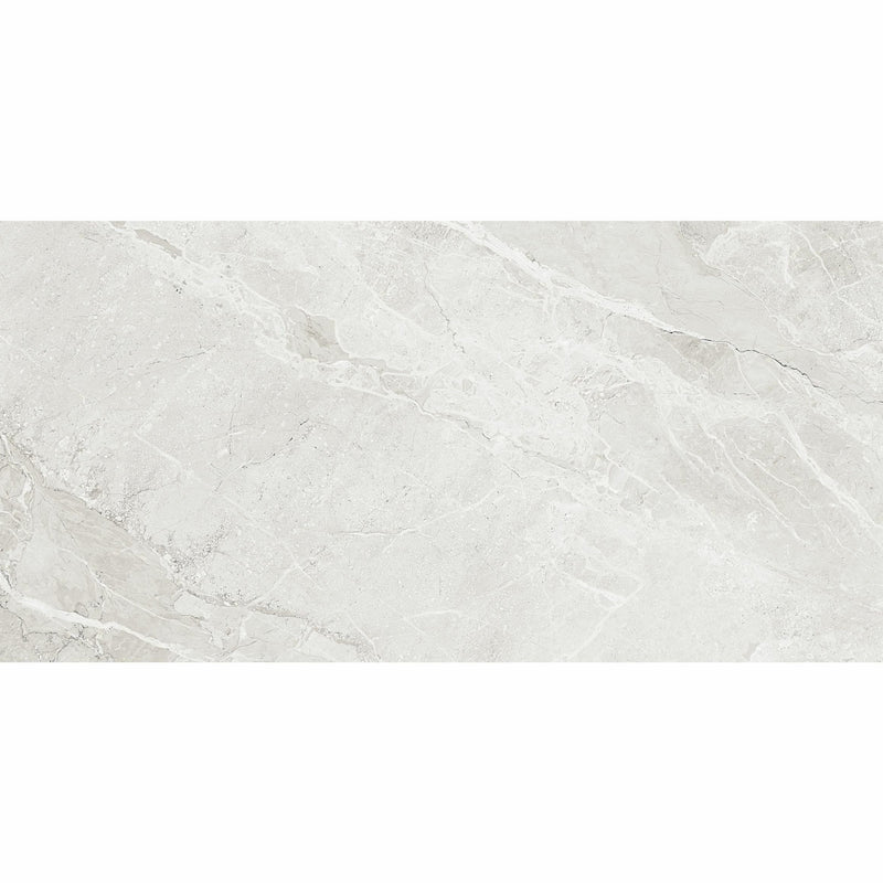 Makrana Breccia Blanco Polished Marble Effect Tile 60x120