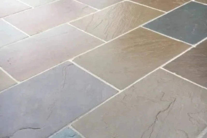 Raj Green Indian Sandstone - 900x600mm - 22mm Calibrated - Paving Slabs