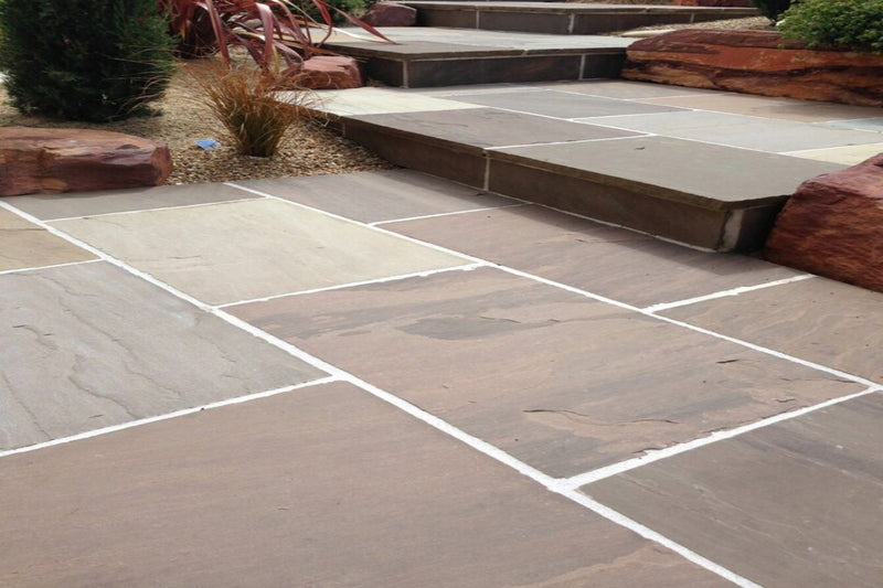 Autumn Brown Indian Sandstone - 900x600mm - 22mm Calibrated - Paving Slabs