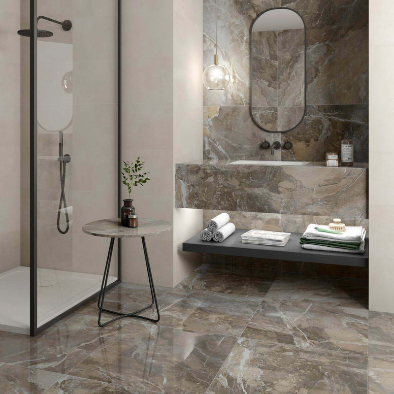 Signature Lusso Gris Gloss Tiles